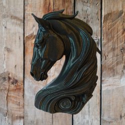 Hestehoved 3D-printet - Pynt og Bordd�kning