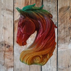 Hestehoved 3D-printet - Pynt og Bordd�kning