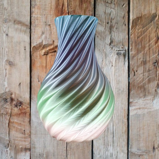 Spiral 3D-printet Vase - Smuk til p�skens buketter