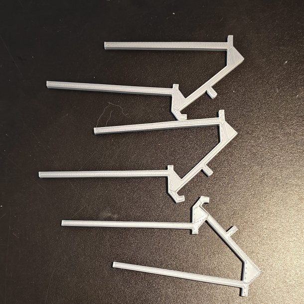 Smart 3D printet Tr�dholder til Hultavle(6 stk)