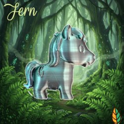 FERN - m�rkegr�n og sort med solid jordforbindelse