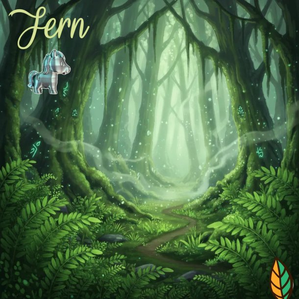 FERN - m�rkegr�n og sort med solid jordforbindelse