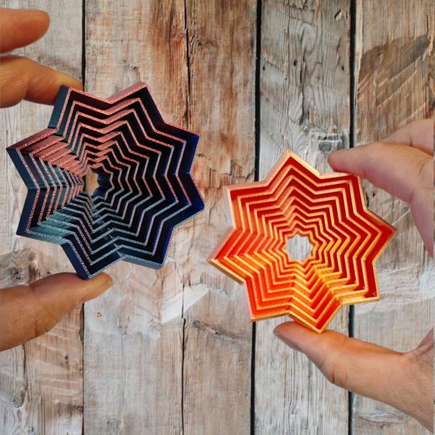 Fidget Stjerne - 3D printet 