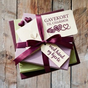 Gavekort til CHARMORS kreative Univers