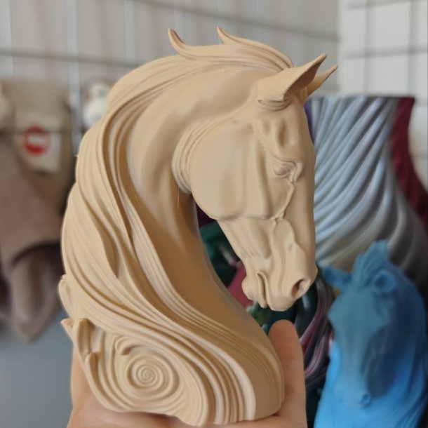 Hestehoved 3D-printet - Pynt og Bordd�kning