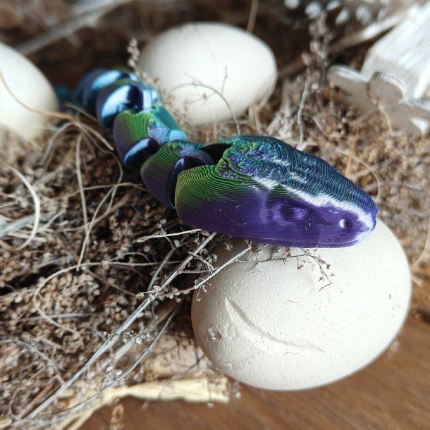 60 cm Leddelt 3D printet Slange