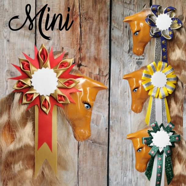 Mini roset til legetjshesten - 3pk