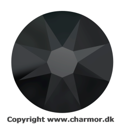 JET PARTLY FROSTED (Swarovski Xirius Rose 2088)