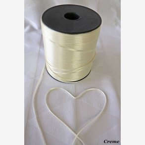 Creme (3 mm) satinbnd 