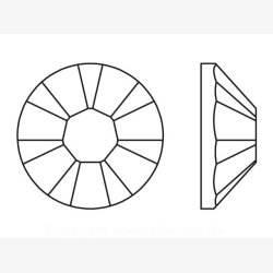 LIGHT TOPAZ (Swarovski Xilion Rose 2058)